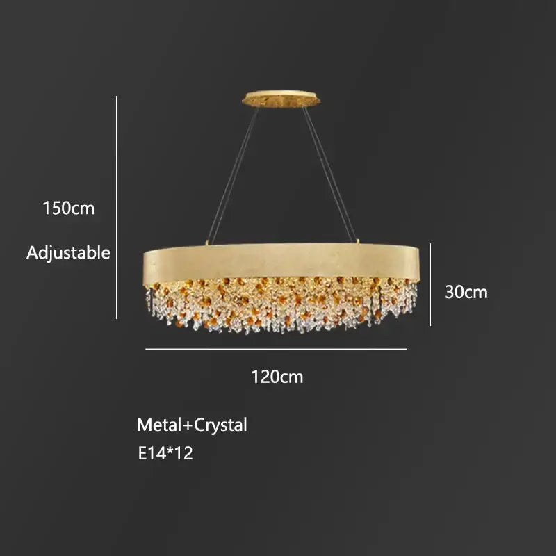 Modern gold decorbites crystal chandelier for living room