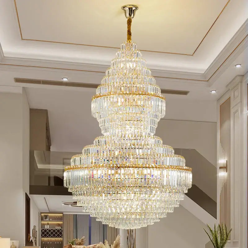 Modern gold decorbites crystal chandelier living room lighting