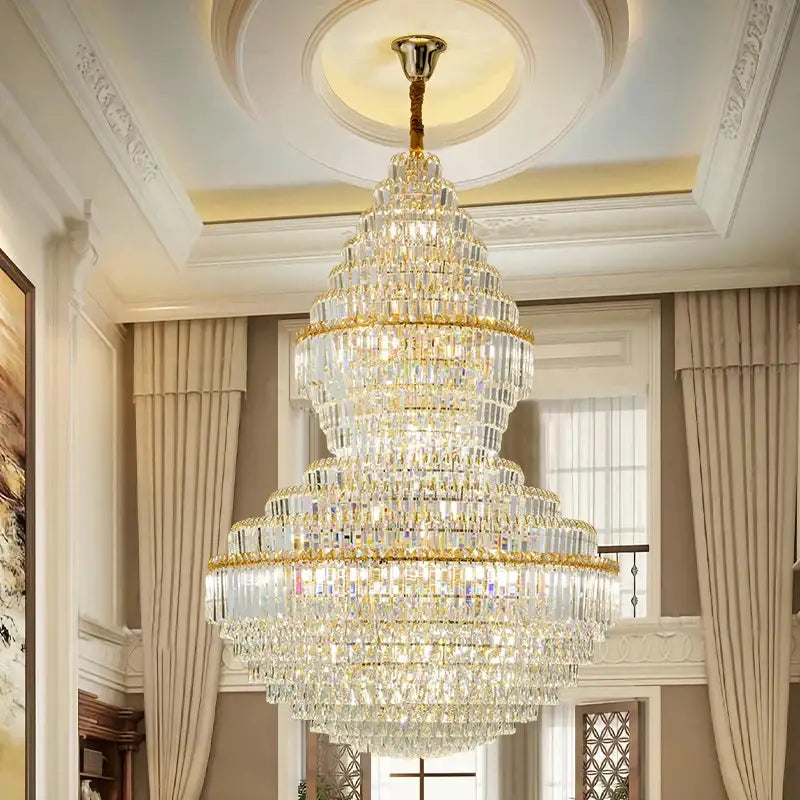 Modern gold decorbites crystal chandelier living room lighting