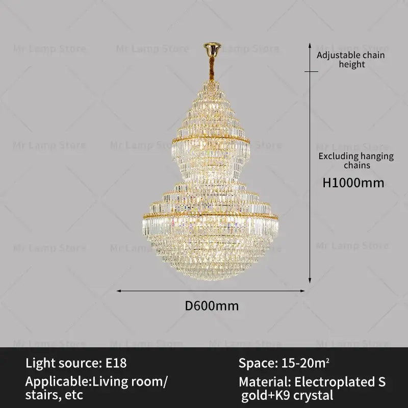 Modern gold decorbites crystal chandelier living room lighting
