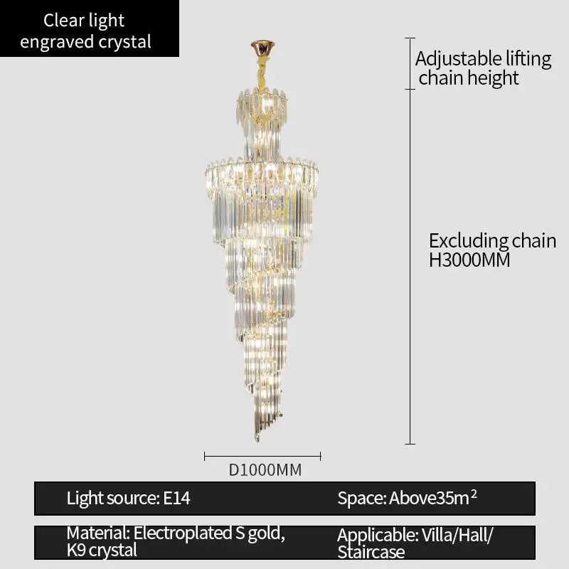 Modern gold luxury decorbites crystal chandelier for villa hall