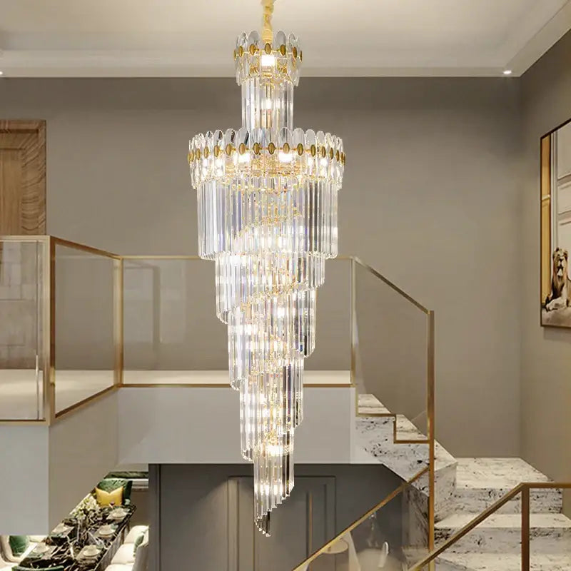 Modern gold luxury decorbites crystal chandelier for villa hall