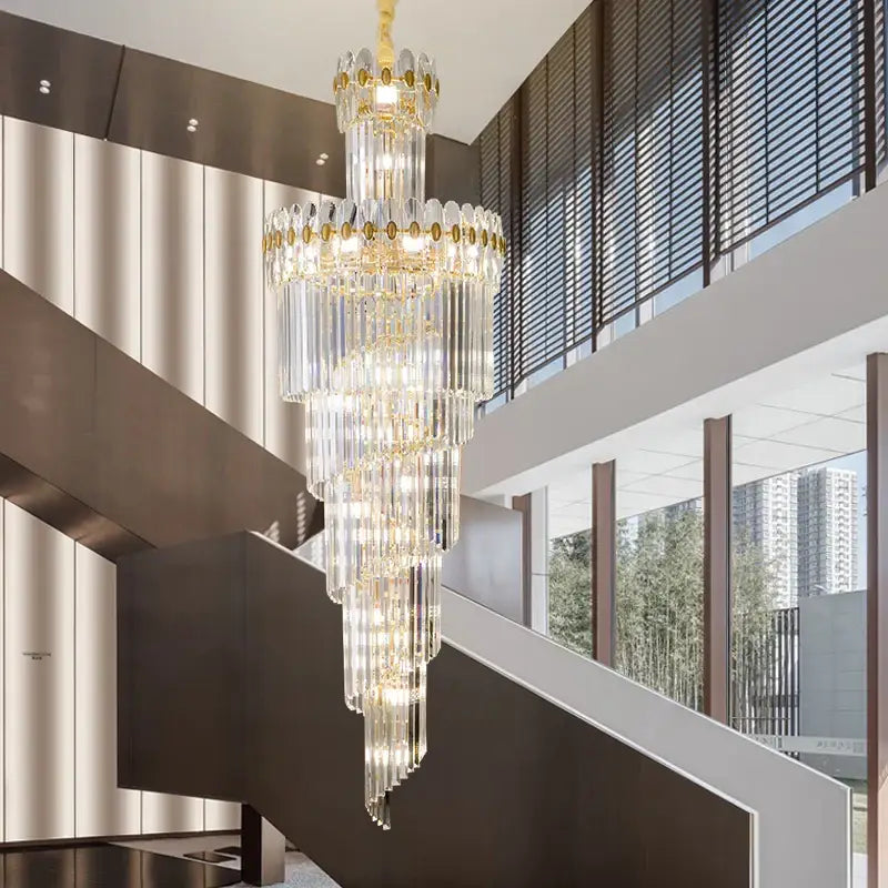 Modern gold luxury decorbites crystal chandelier for villa hall