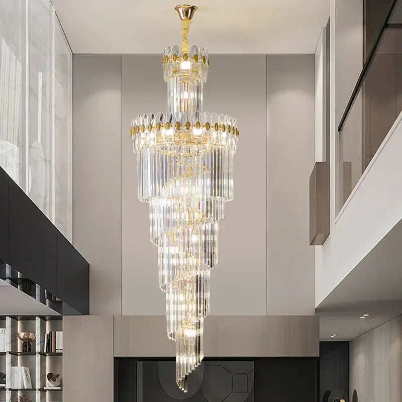 Modern gold luxury decorbites crystal chandelier for villa hall