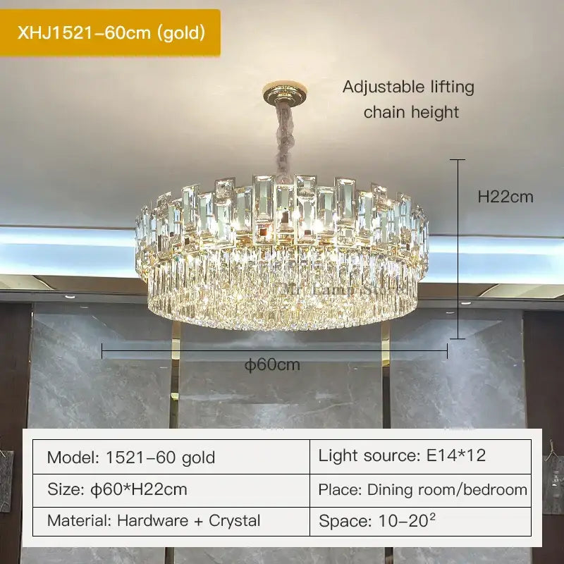 Modern black decorbites crystal chandelier for living room