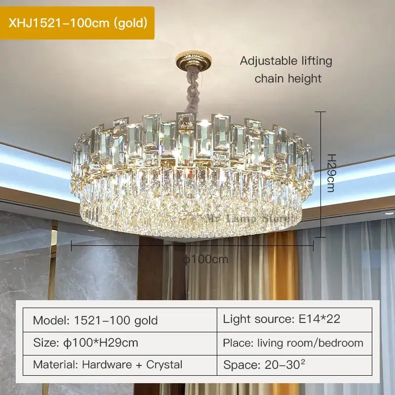 Modern black decorbites crystal chandelier for living room