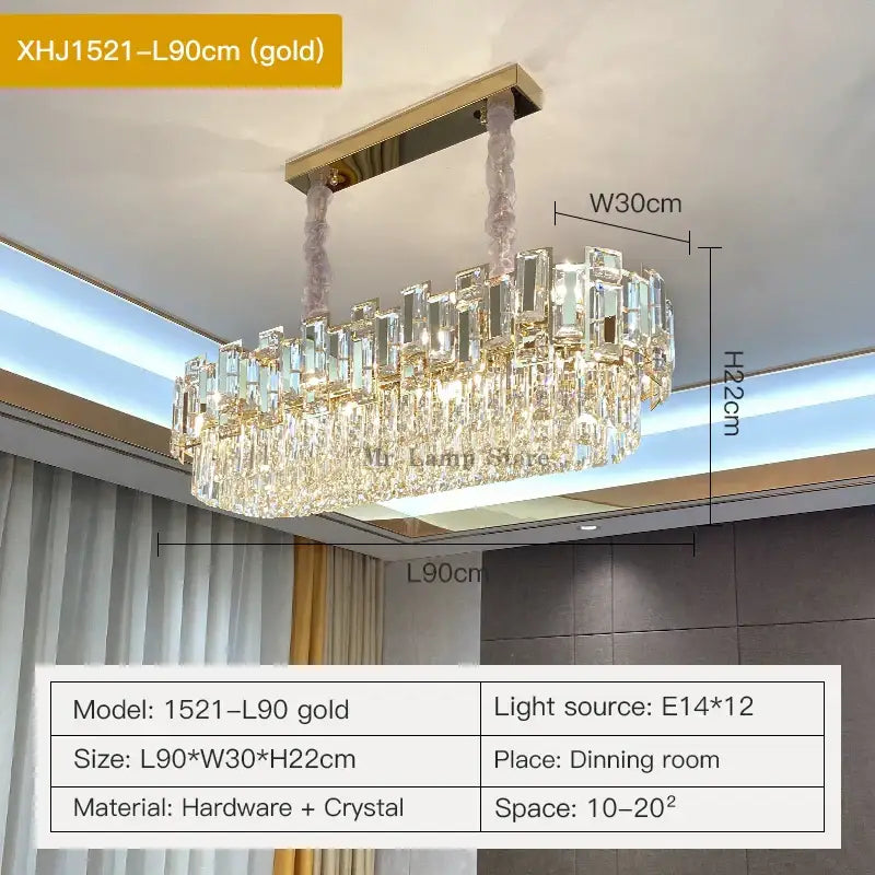 Modern black decorbites crystal chandelier for living room