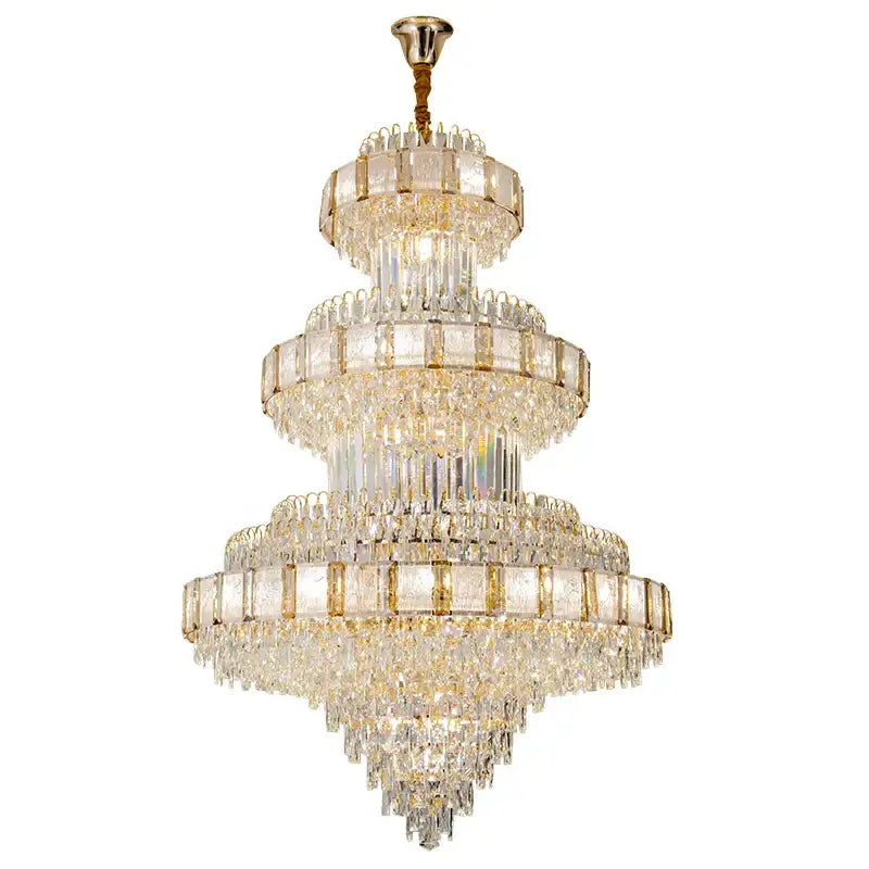Modern gold decorbites crystal chandelier staircase lighting