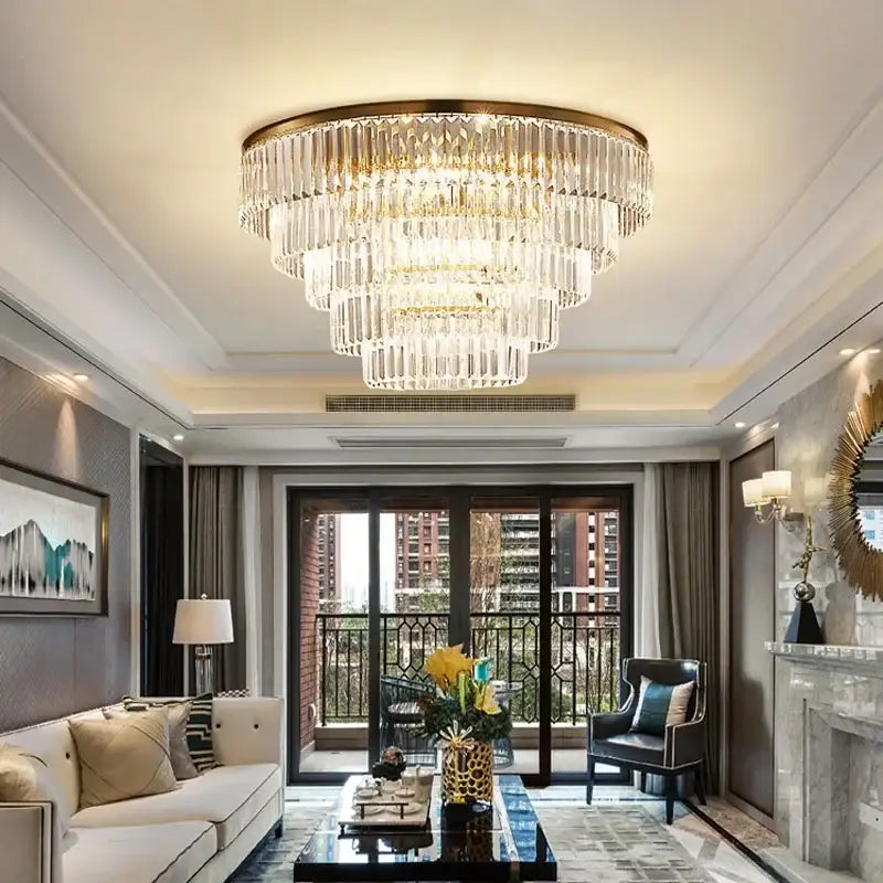 Modern gold decorbites crystal chandelier for dining room