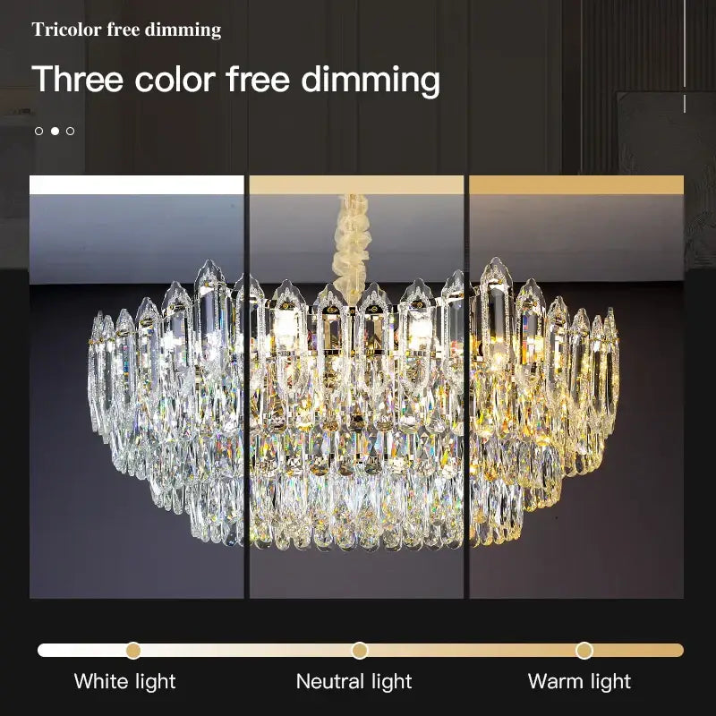 Modern gold decorbites crystal chandelier for living room
