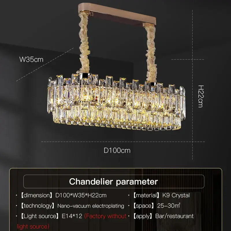 Modern gold decorbites crystal chandelier for living room