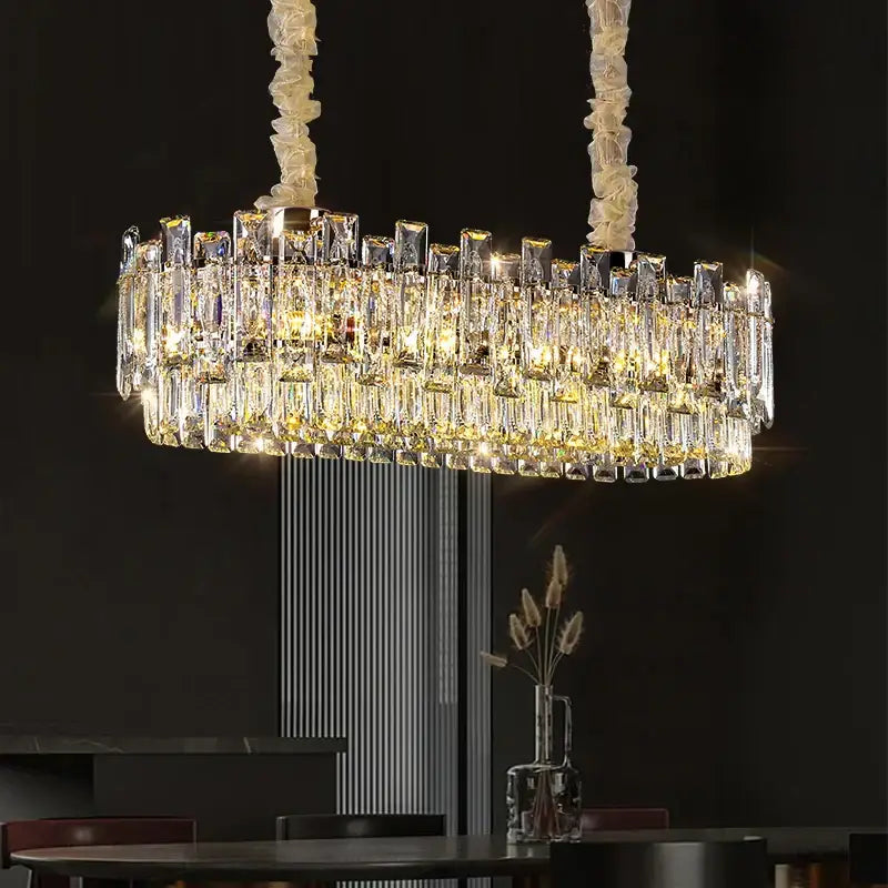 Modern gold decorbites crystal chandelier for living room