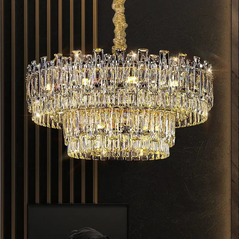 Modern gold decorbites crystal chandelier for living room