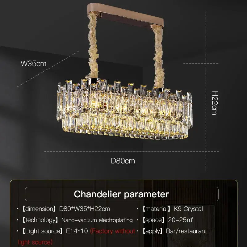 Modern gold decorbites crystal chandelier for living room