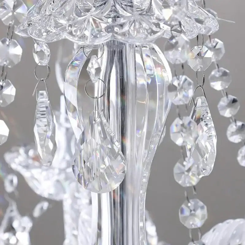 Decorbites crystal chandelier living room teardrop glass pendant light