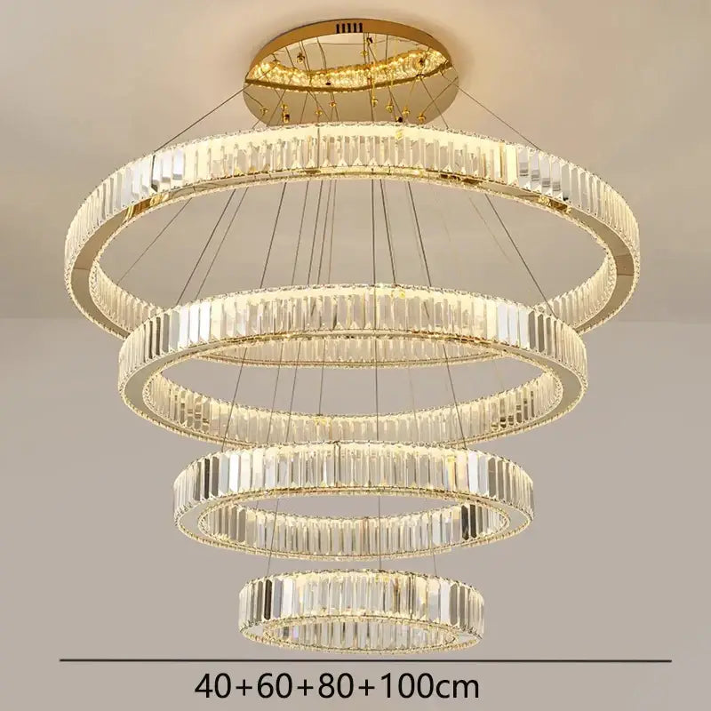 Modern gold decorbites crystal chandelier dining room pendant light