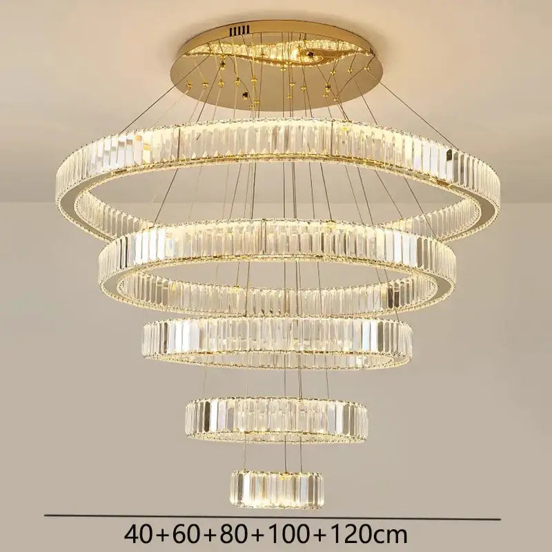 Modern gold decorbites crystal chandelier dining room pendant light