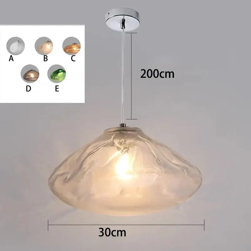 Modern shell glass decorbites crystal chandelier for living room