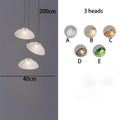 Modern shell glass decorbites crystal chandelier for living room