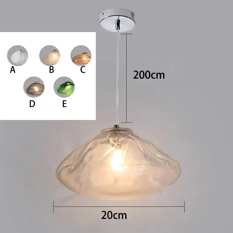Modern shell glass decorbites crystal chandelier for living room