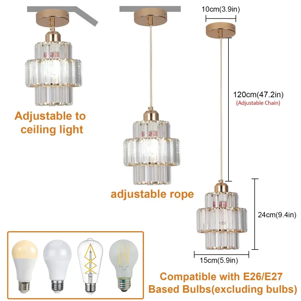 Modern gold decorbites crystal chandelier living room pendant light
