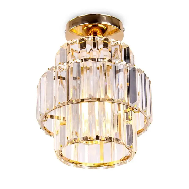 Modern gold decorbites crystal chandelier living room pendant light