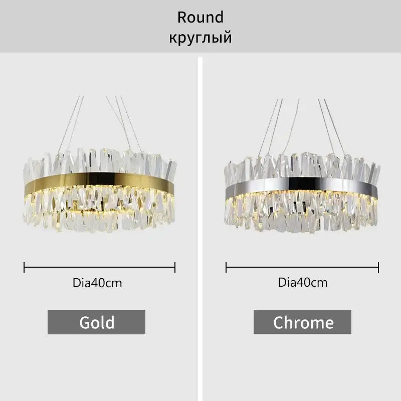 Modern gold decorbites crystal chandelier for living room
