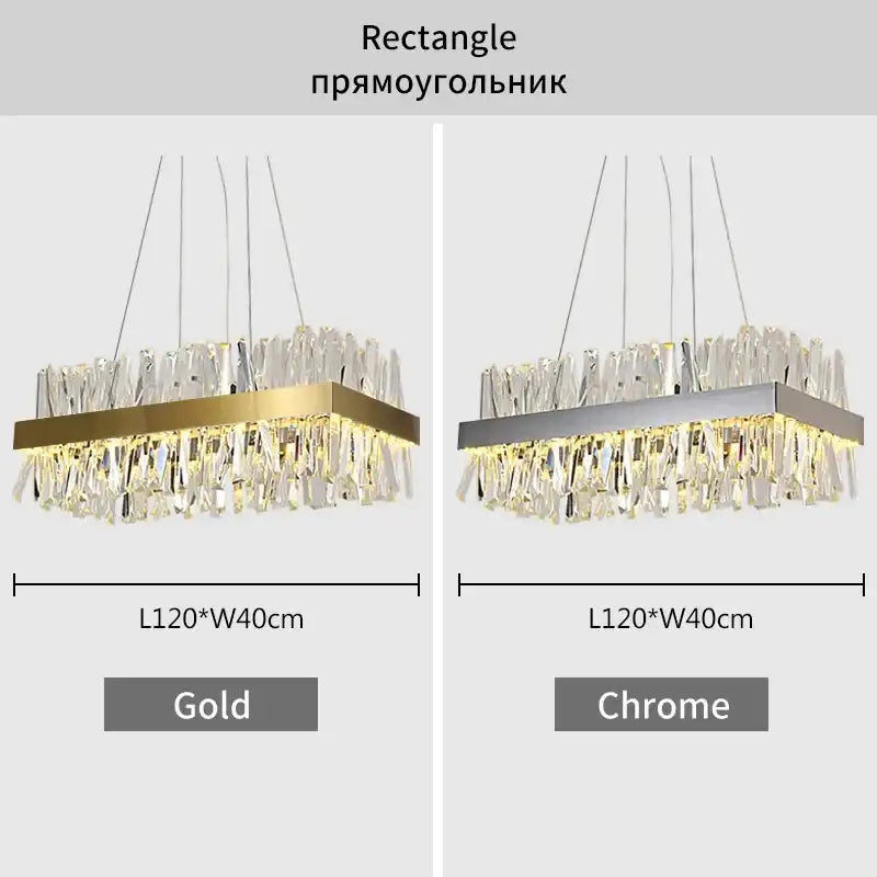 Modern gold decorbites crystal chandelier for living room