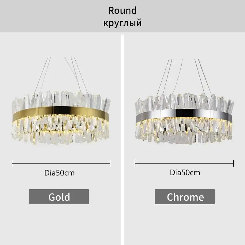 Modern gold decorbites crystal chandelier for living room