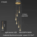 Modern gold decorbites crystal chandelier for living room staircase