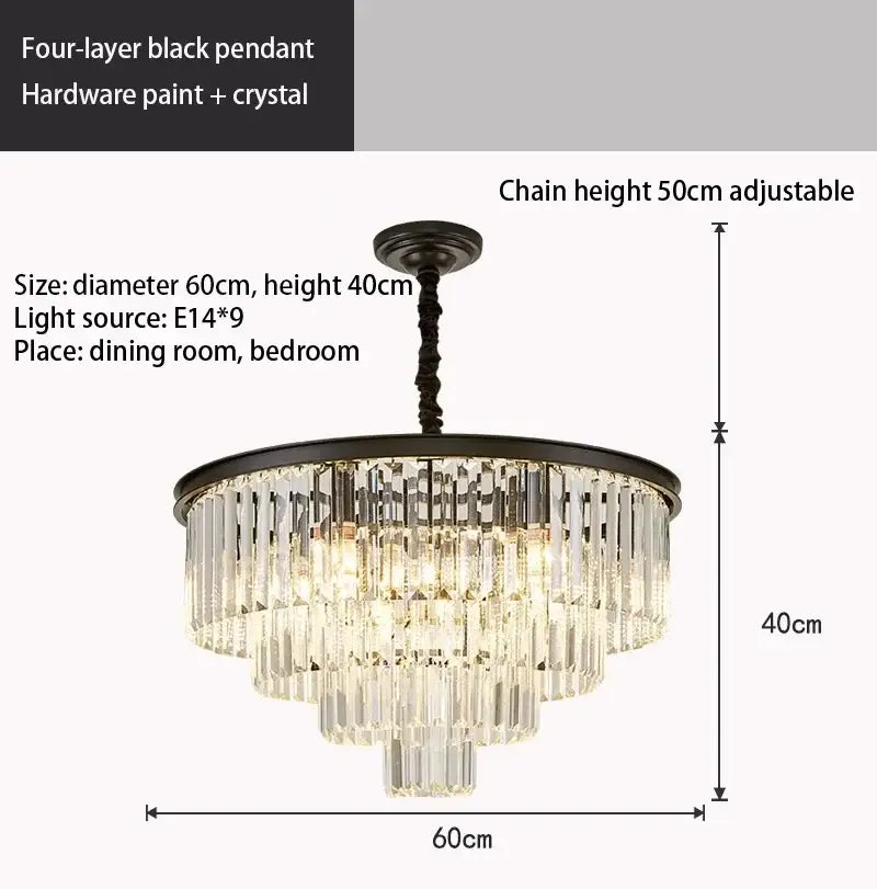 Modern gold decorbites crystal chandelier for dining room