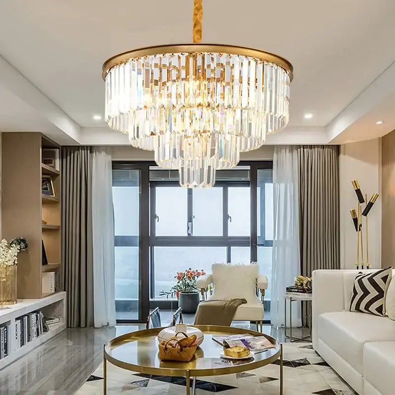 Modern gold decorbites crystal chandelier for dining room