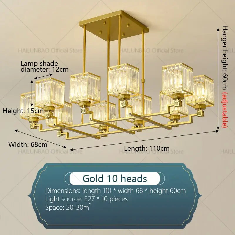 Modern gold decorbites crystal chandelier for living room