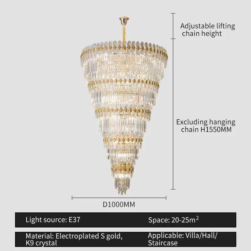Modern gold decorbites crystal chandelier for dining room