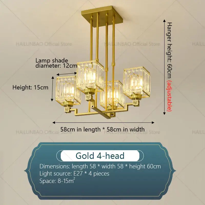 Modern gold decorbites crystal chandelier for living room
