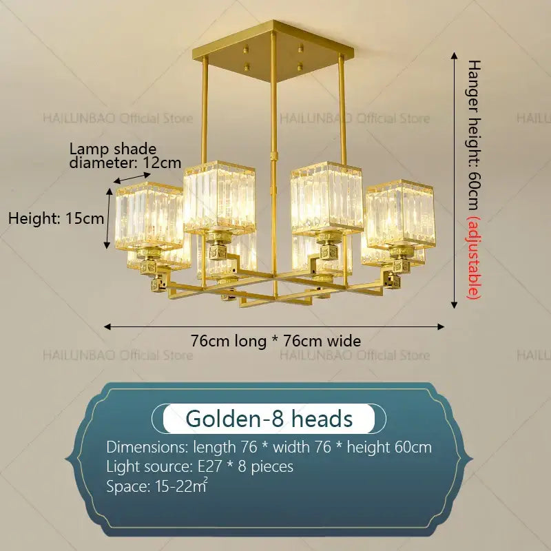Modern gold decorbites crystal chandelier for living room