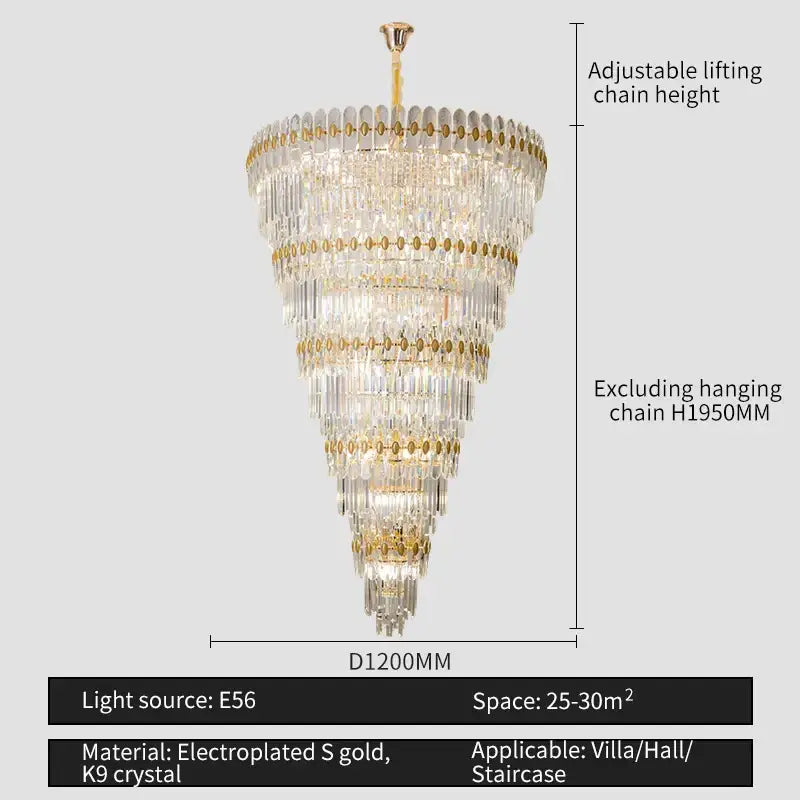 Modern gold decorbites crystal chandelier for dining room