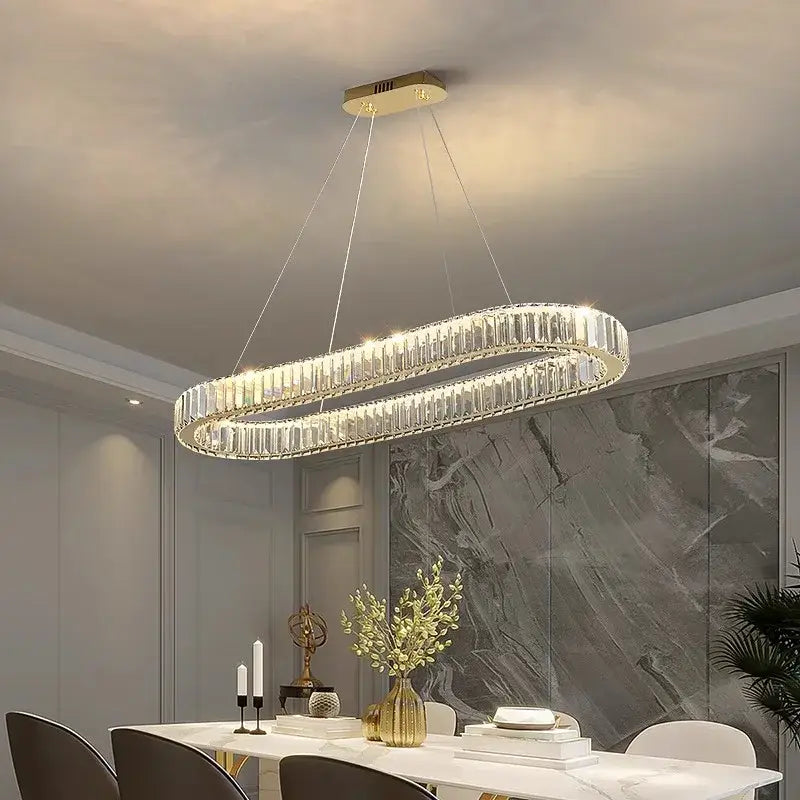 Modern gold decorbites crystal chandelier for dining room