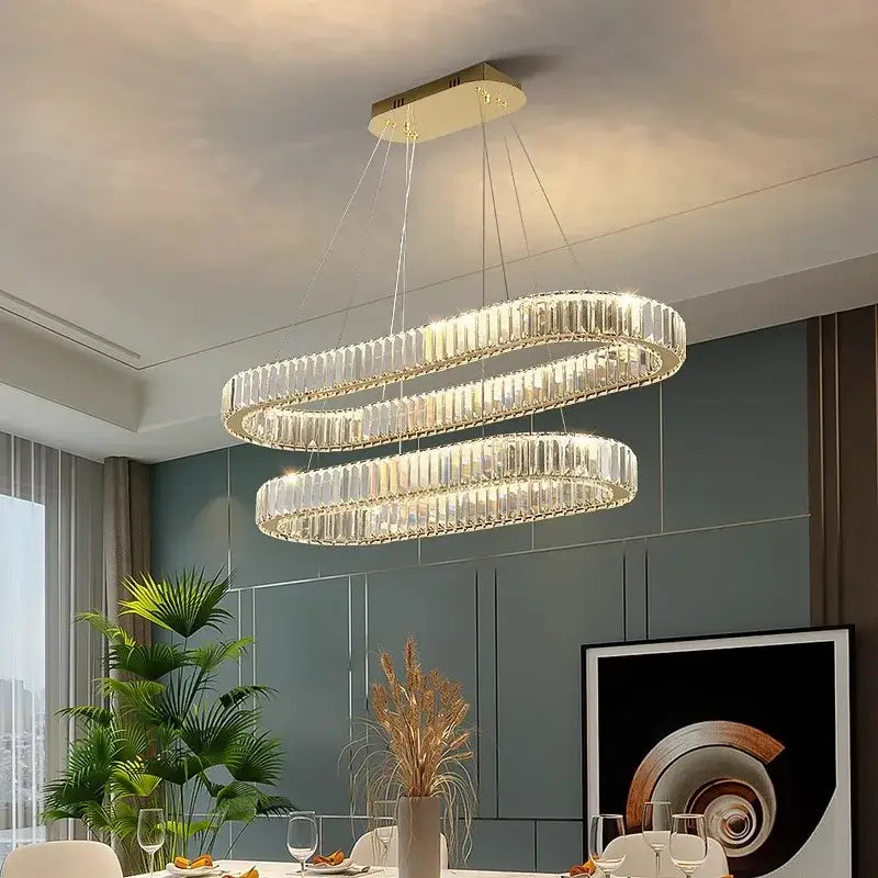 Modern gold decorbites crystal chandelier for dining room