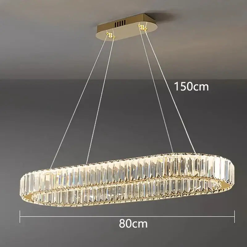 Modern gold decorbites crystal chandelier for dining room