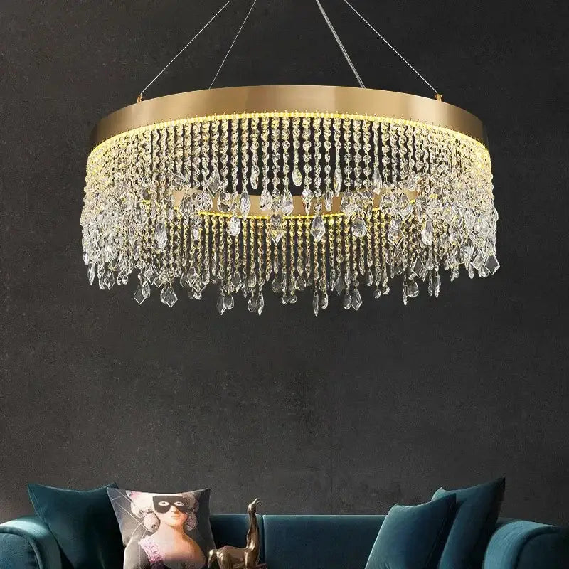 Modern gold decorbites crystal chandelier for dining room