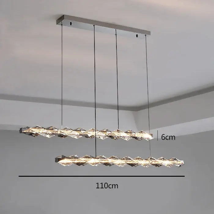 Modern ring decorbites crystal chandelier staircase luxury light
