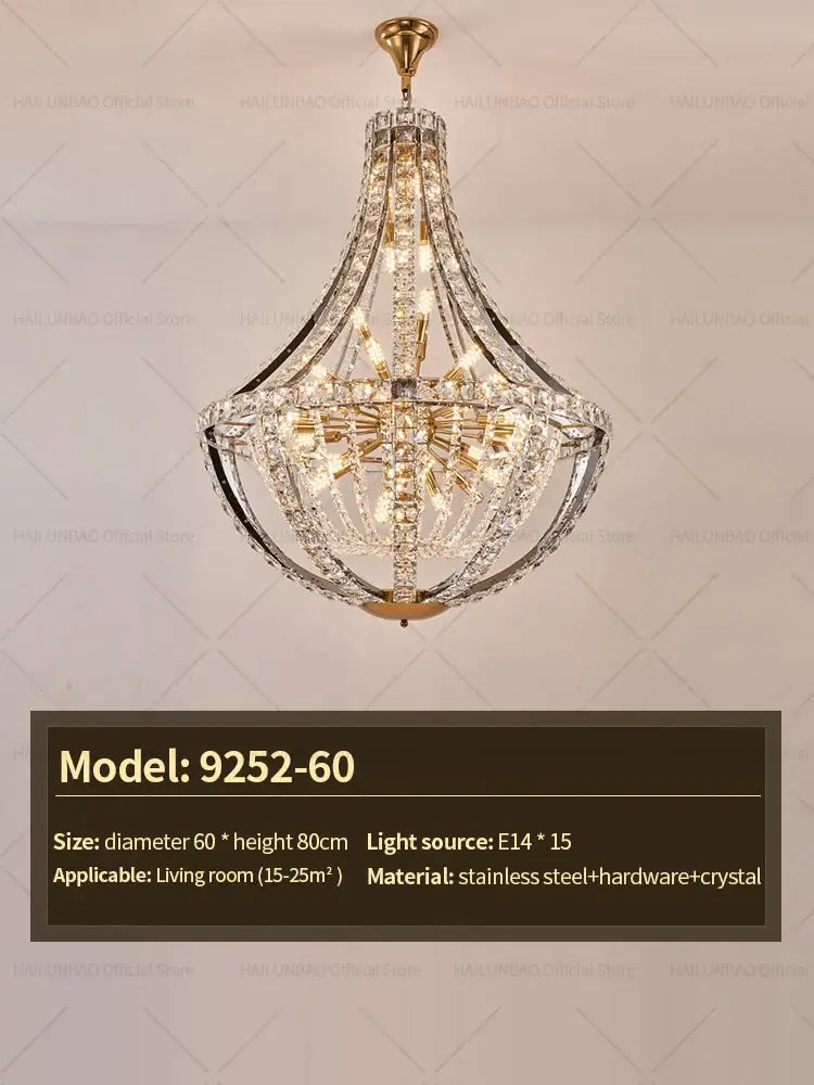 Modern gold teardrop decorbites crystal chandelier for dining room