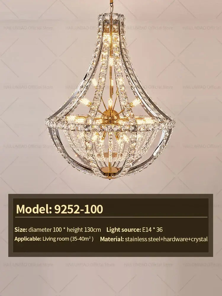 Modern gold teardrop decorbites crystal chandelier for dining room