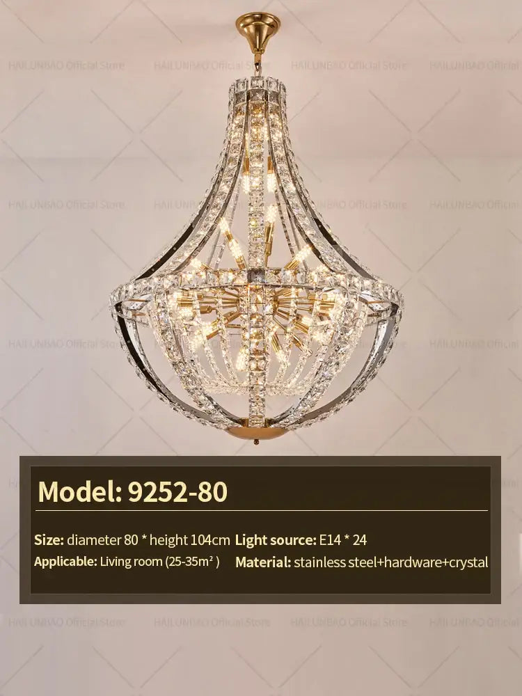 Modern gold teardrop decorbites crystal chandelier for dining room