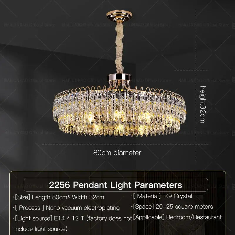 Modern chrome decorbites crystal chandelier for living room
