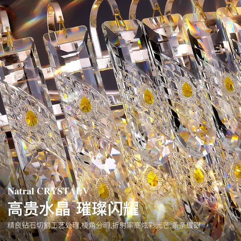 Modern chrome decorbites crystal chandelier for living room