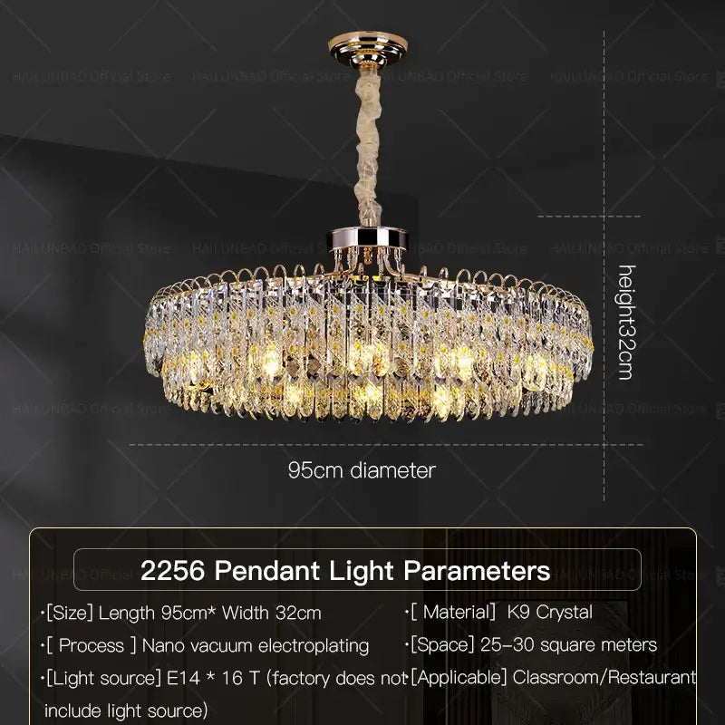 Modern chrome decorbites crystal chandelier for living room