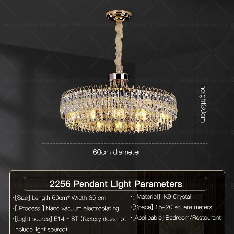 Modern chrome decorbites crystal chandelier for living room