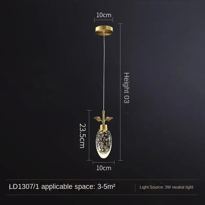 Modern gold decorbites crystal chandelier dining room pendant light
